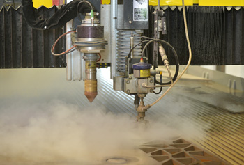 The Hydrocut LX delivers the high precision of waterjet 